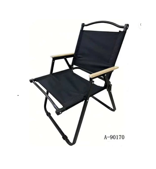 Scaun Pliabil Fier + Textil + Pvc + Lemn A-90170 Wei